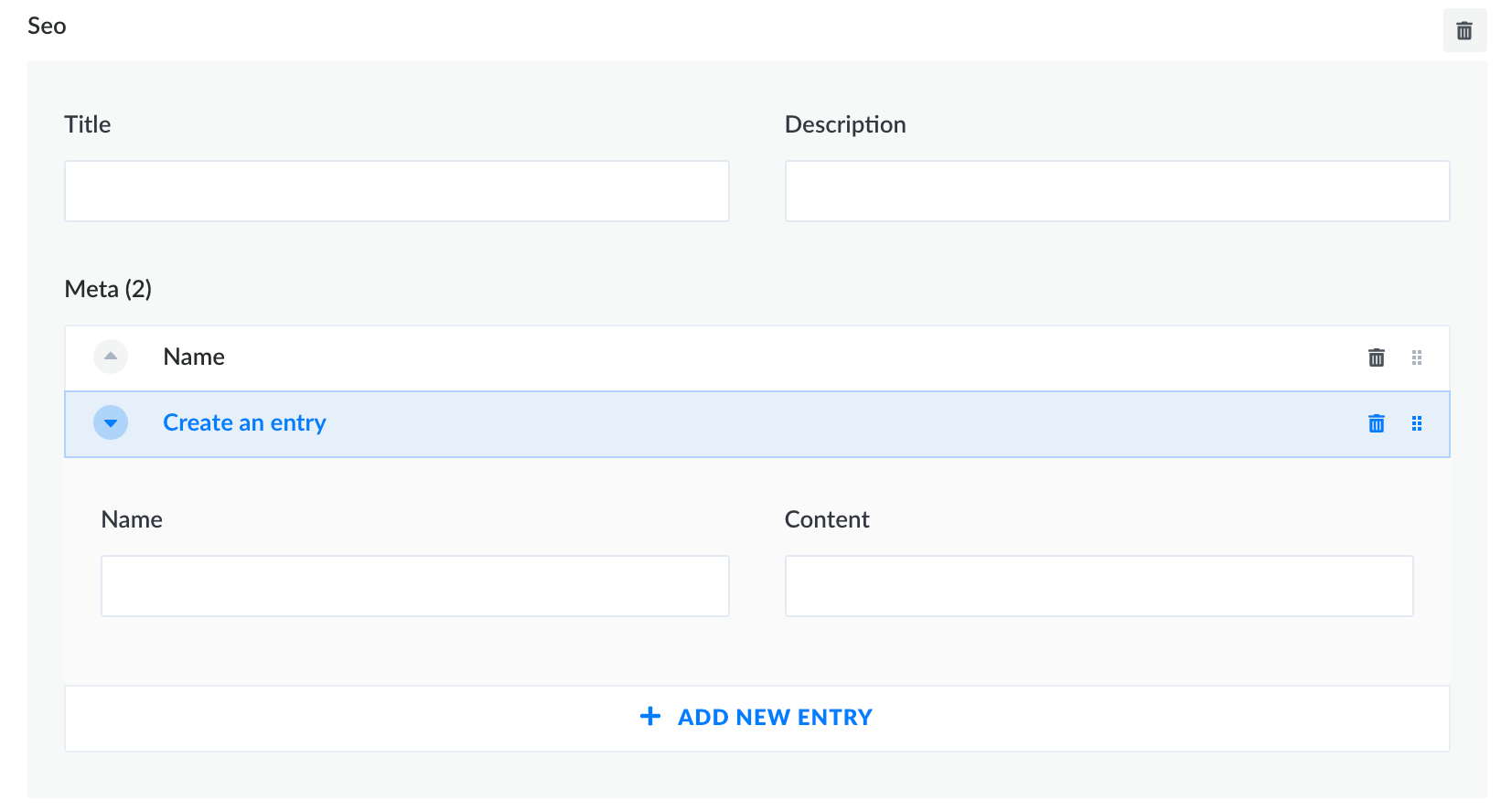 Writing content for a component